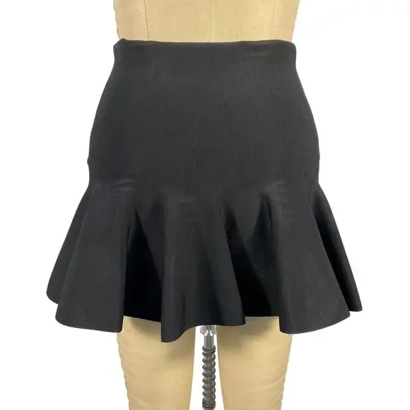A.L.C. Flounce Black Eliza Skirt Size S - Picture 4 of 6